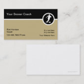 Cartes de visite de thème du football (Devant / Derrière)