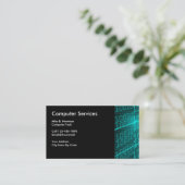Cartes de visite de thème informatique (Debout devant)
