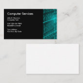 Cartes de visite de thème informatique (Devant / Derrière)