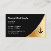 Cartes de visite de thème nautique chic (Devant)