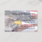 Cartes de visite de thème patriotique (Devant)