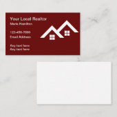 Cartes de visite de thème Réaliseur simple (Devant / Derrière)