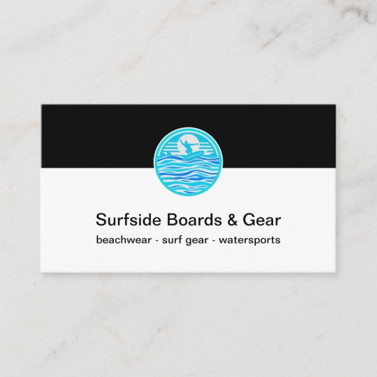 Cartes de visite de thème surf Gear (Devant)
