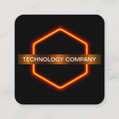 Cartes de visite de thème technologique unique coo (Devant)