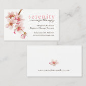 Cartes de visite de thérapeute de massage (Devant / Derrière)