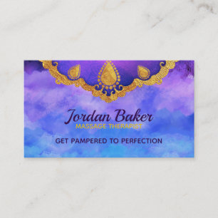 Cartes de visite de thérapeute de massage