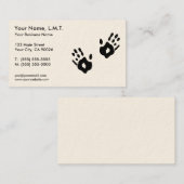 Cartes de visite de thérapie de massage (Devant / Derrière)