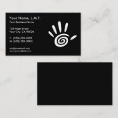 Cartes de visite de thérapie de massage (Devant / Derrière)