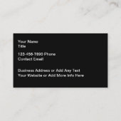 Cartes de visite de tigres sauvages (Dos)