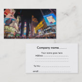 Cartes de visite de Times Square (Devant / Derrière)