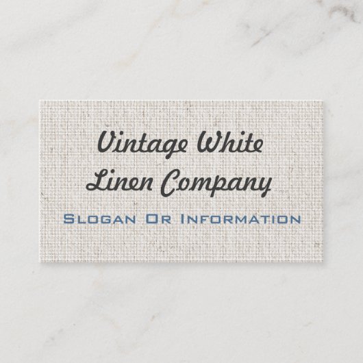 Cartes de visite de toile blancs vintages (Devant)