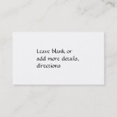 Cartes de visite de toilettage de chien (Dos)