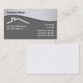 Cartes de visite de toiture (Devant / Derrière)