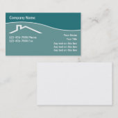 Cartes de visite de toiture (Devant / Derrière)