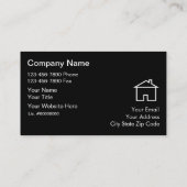 Cartes de visite de toiture (Dos)