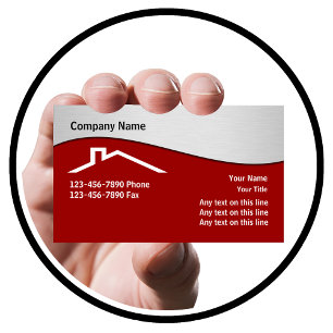 Cartes de visite de toiture
