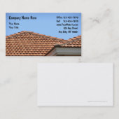 Cartes de visite de toiture (Devant / Derrière)