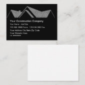 Cartes de visite de toiture de construction (Devant / Derrière)