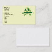 Cartes de visite de tortues (Devant / Derrière)