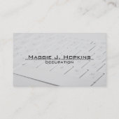 Cartes de visite de touches d'ordinateur (Dos)