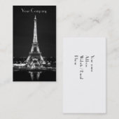 Cartes de visite de Tour Eiffel (Devant / Derrière)
