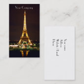 Cartes de visite de Tour Eiffel (Devant / Derrière)