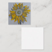 cartes de visite de tournesol, cartes de visite de (Devant / Derrière)