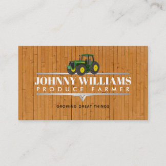 Cartes de visite de tracteur