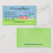 Cartes de visite de train de bébé (Devant / Derrière)