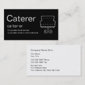 Cartes de visite de traiteur (Devant / Derrière)