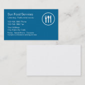 Cartes de visite de traiteur (Devant / Derrière)