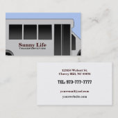 Cartes de visite de transport (Devant / Derrière)