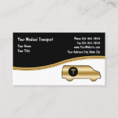 Cartes de visite de transport Médicale (Devant)