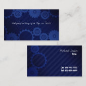 Cartes de visite de travail d'horloge (Devant / Derrière)