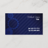 Cartes de visite de travail d'horloge (Dos)