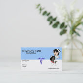 Cartes de visite de travailleur social (Debout devant)