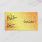 Cartes de visite de tresses (Dos)