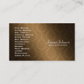 Cartes de visite de tresses (Dos)