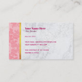 Cartes de visite de tresseuse de cheveux (Dos)