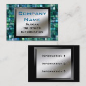 Cartes de visite de tuiles de mosaïque (Devant / Derrière)