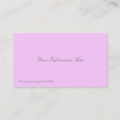 Cartes de visite de tulipes de ressort (Dos)