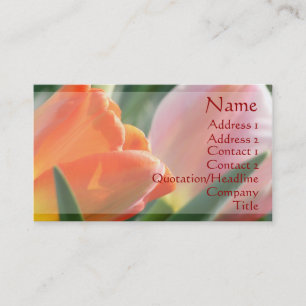 Cartes de visite de tulipes dynamiques