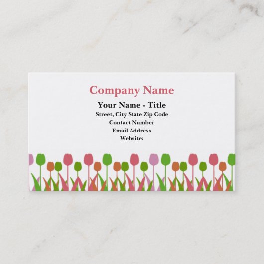 Cartes de visite de Tulipline (Devant)