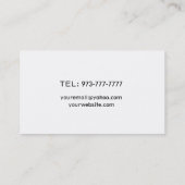 Cartes de visite de tuteur (Dos)