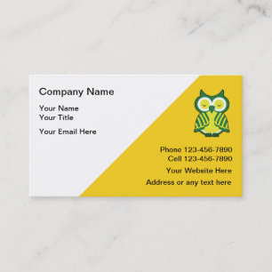 Cartes de visite de tuteur de professeur