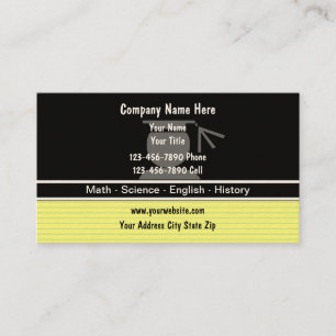 Cartes de visite de tutorat