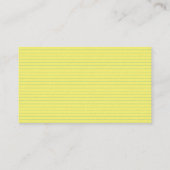 Cartes de visite de tutorat (Dos)
