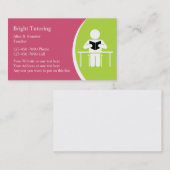 Cartes de visite de tutorat scolaire (Devant / Derrière)