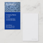 Cartes de visite de tuyauterie (Devant / Derrière)