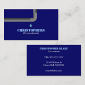 Cartes de visite de tuyauterie (Devant / Derrière)